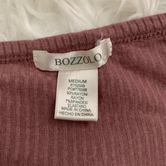 Dark Pink Off-The-Shoulder Crop Top - Picture 3 of 3